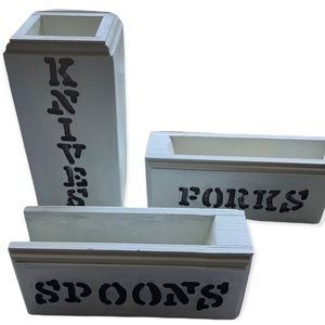 Vintage Cutlery Set, Knives Forks Spoons